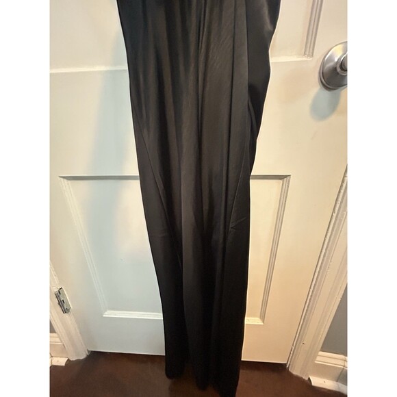 HELLO MOLLY Satin Bow Maxi Dress ‘All the Likes’ Black Size M Wedding Rhinestone - Picture 10 of 14